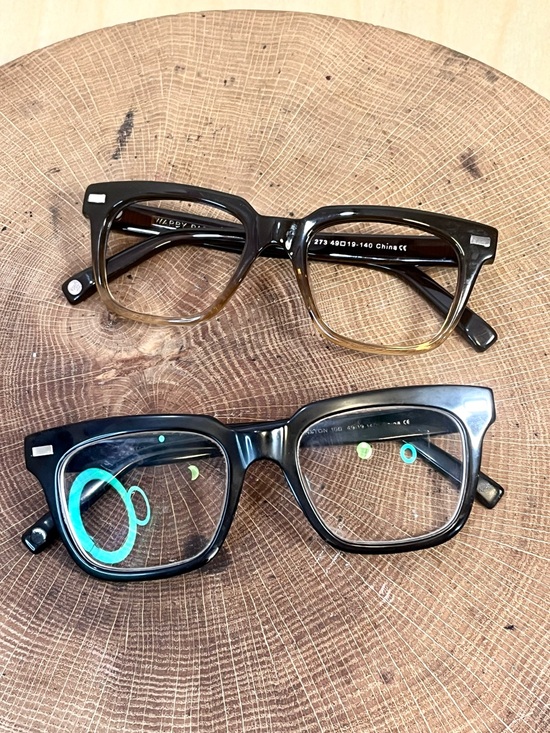 Warby Parker Winston Eyeglasses Bundle 2 Pairs Black & Brown 49-19-140